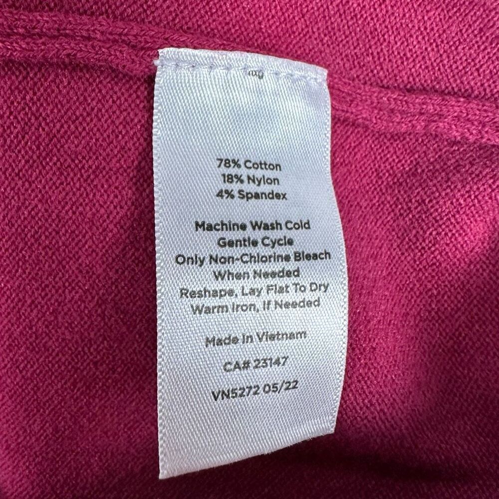 Talbots Raspberry Turtleneck Sweater Size Medium … - image 5